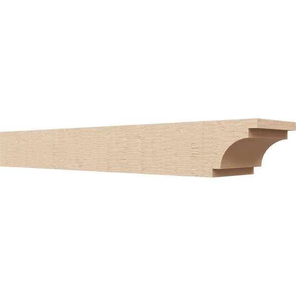 Ekena Millwork 6in. W x 4in. H x 32in. L Mediterranean Woodgrain TimberThane Rafter Tail, Primed Tan RFTUR06X04X32MEDRCPR - main
